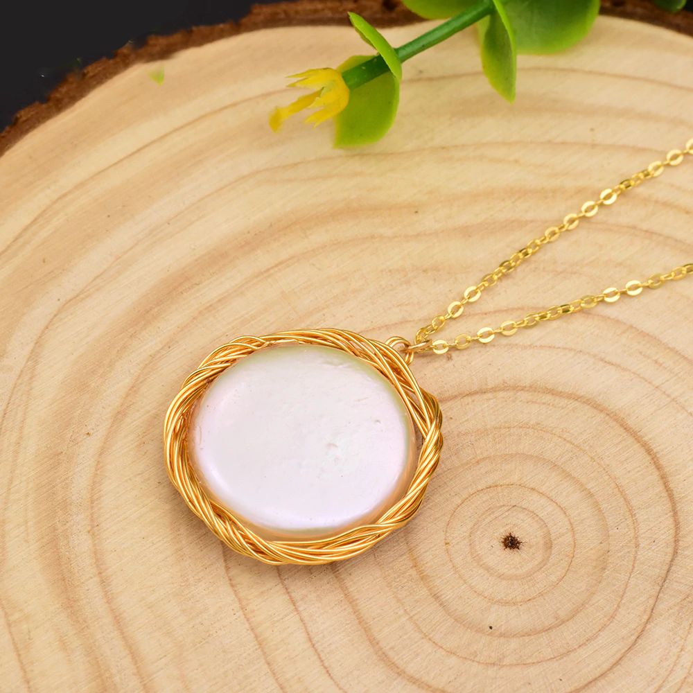 FRESH NATURAL PEARL NECKLACE Minimalist Necklace Necklaces
