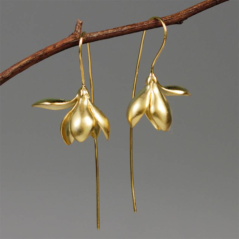 ELEGANT MAGNOLIA DANGLE EARRINGS Earrings Flower Earrings Spring Blooms