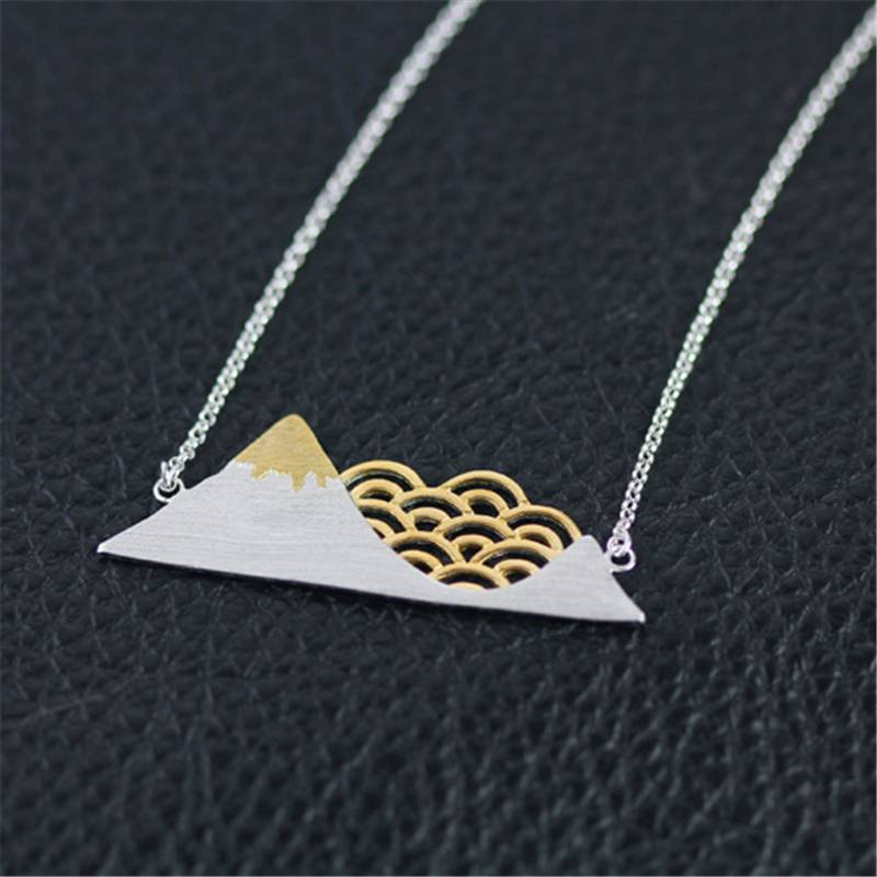 MOUNTAIN PEAKS SILVER NECKLACE Necklaces Valleys and Dancing Skies
