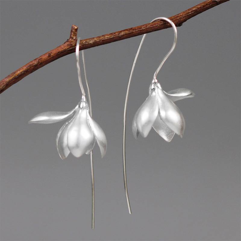 ELEGANT MAGNOLIA DANGLE EARRINGS Earrings Flower Earrings Spring Blooms