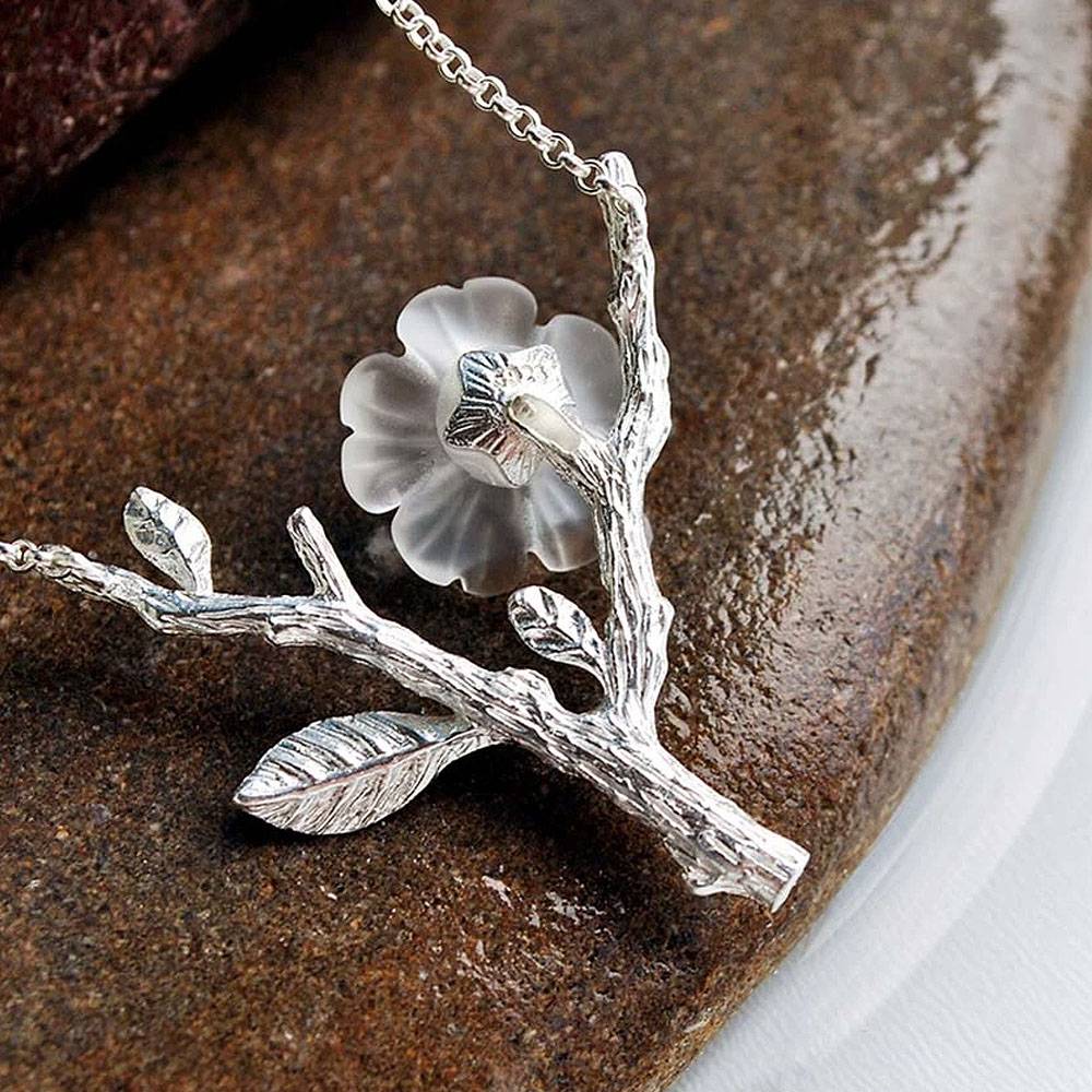 CRYSTAL BLOOM PENDANT NECKLACE Necklaces