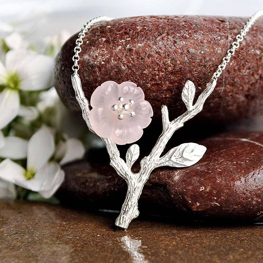 CRYSTAL BLOOM PENDANT NECKLACE Necklaces
