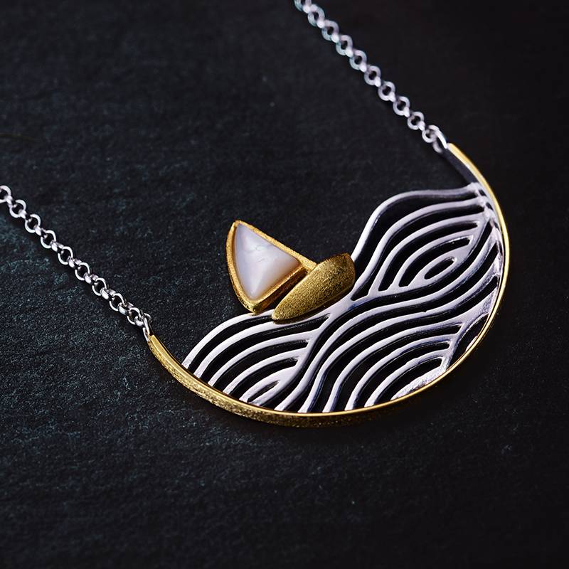 WE ARE SAILING NECKLACE Into the Sea Necklaces