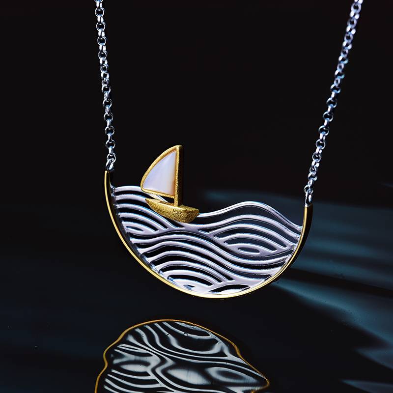 WE ARE SAILING NECKLACE Into the Sea Necklaces