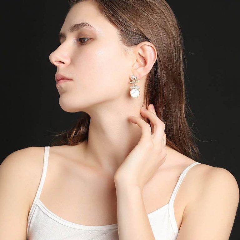 BAROQUE BLOOM DROP EARRINGS - Dewdrops & Vines