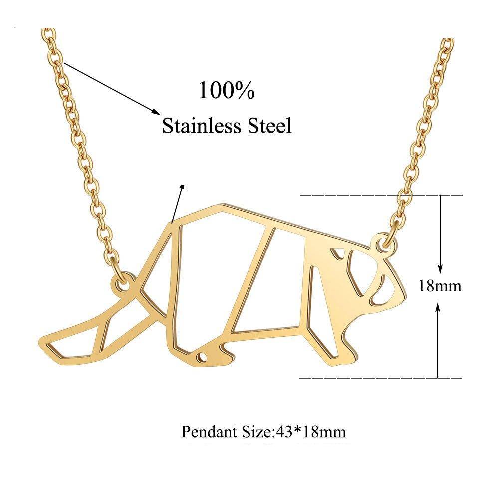 Unique Animal Beaver Necklace LaVixMia Italy Design 100% Stainless Steel Necklaces for Women Super Fashion Jewelry Special Gift
