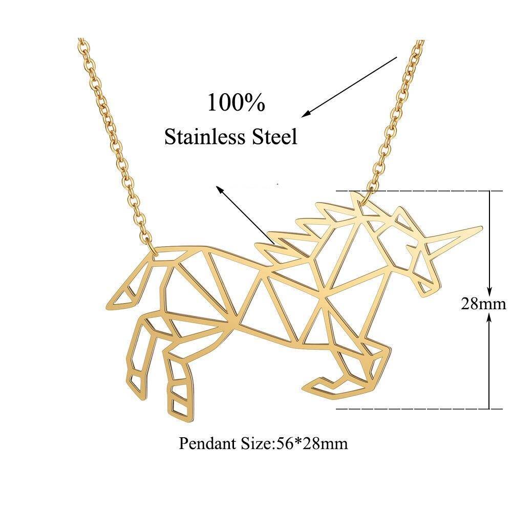 Unique Animal Unicorn Necklace LaVixMia Italy Design 100% Stainless Steel Necklaces for Women Super Fashion Jewelry Special Gift