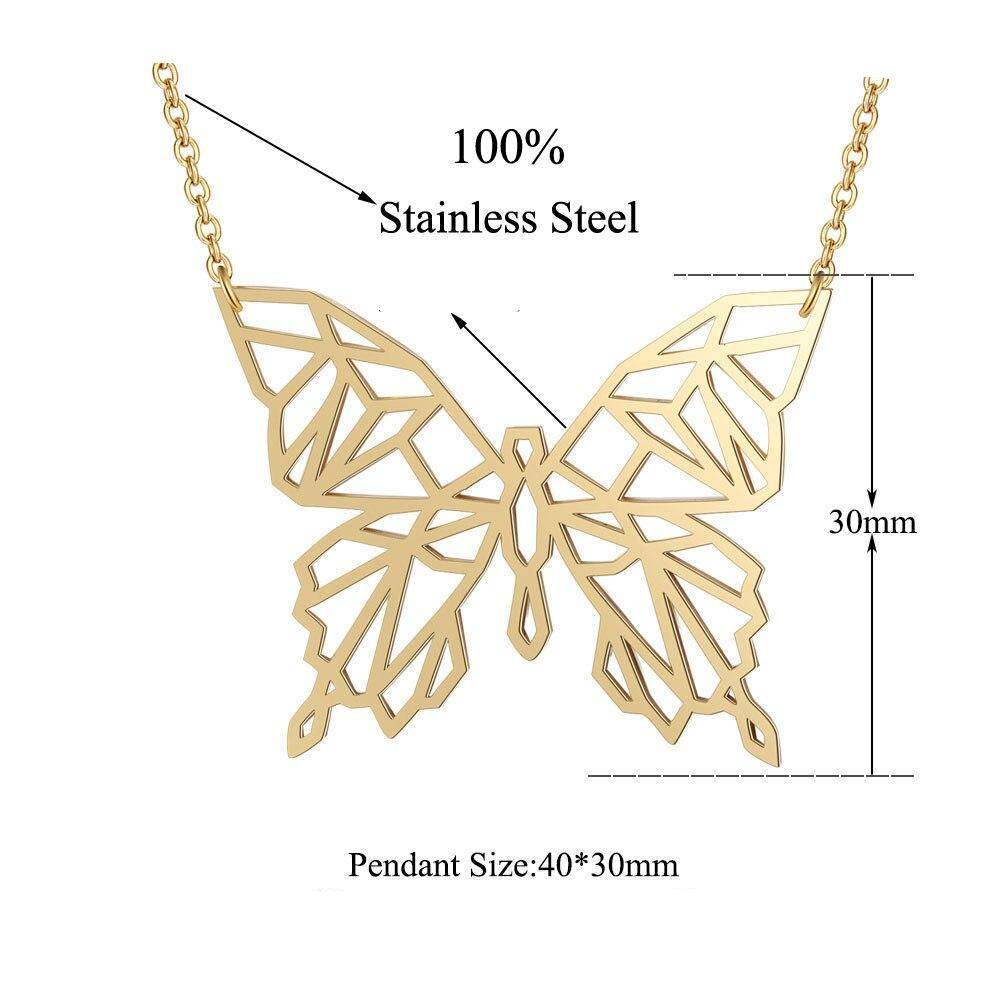 Amazing Butterfly Necklace LaVixMia Italy Design 100% Stainless Steel Necklaces for Women Super Fashion Jewelry Special Gift
