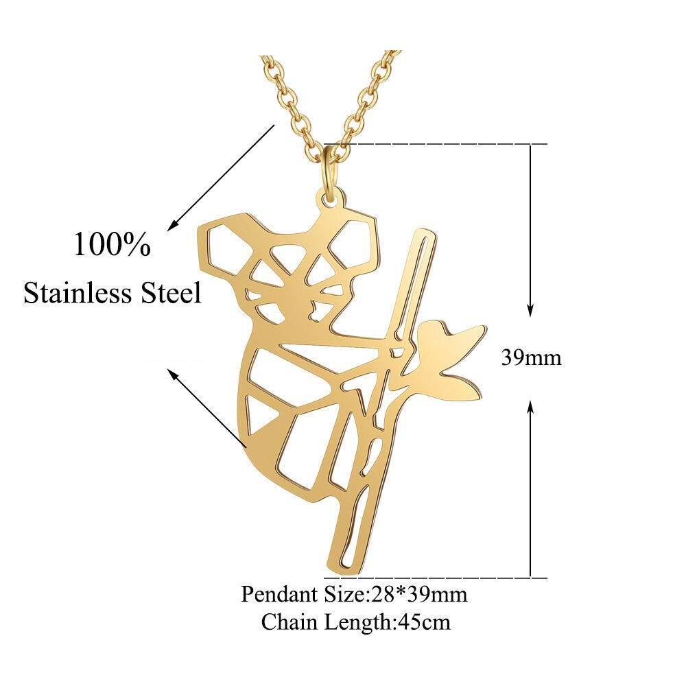 Unique Koala Bear Necklace LaVixMia Italy Design 100% Stainless Steel Necklaces for Women Super Fashion Jewelry Special Gift