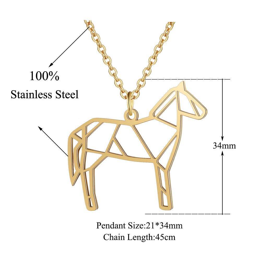 Unique Animal Horse Necklace LaVixMia Italy Design 100% Stainless Steel Necklaces for Women Super Fashion Jewelry Special Gift