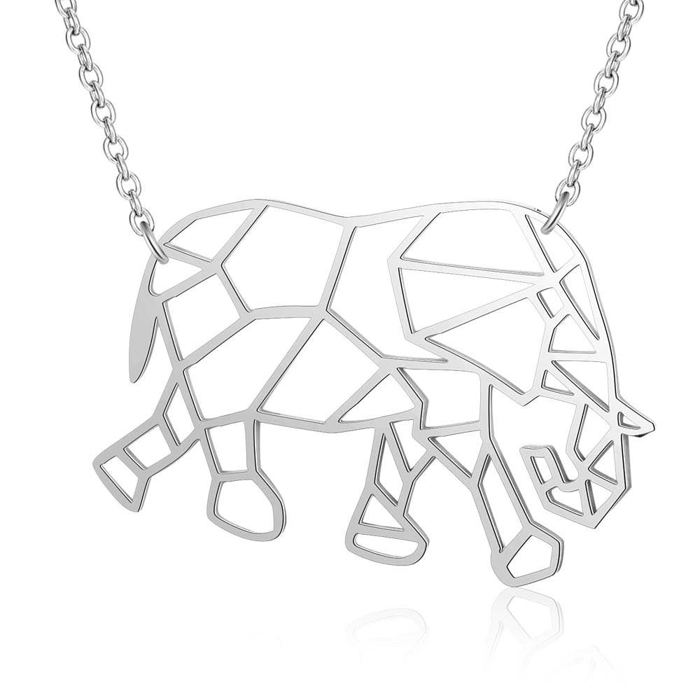 MAJESTIC ELEPHANT ORIGAMI NECKLACE Necklaces