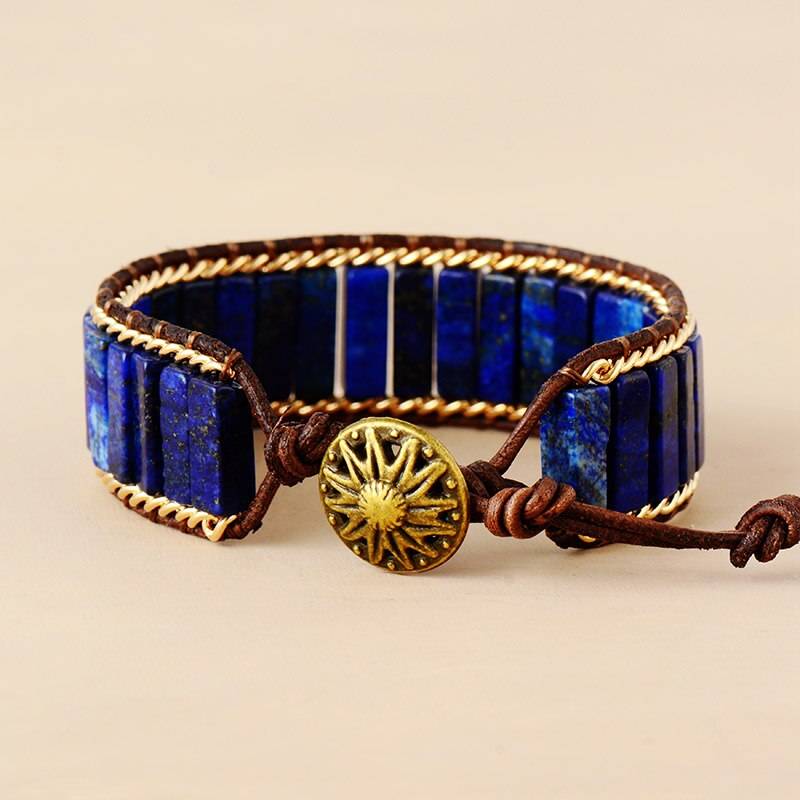 Bohemian Lapis Lazuli Bracelet back