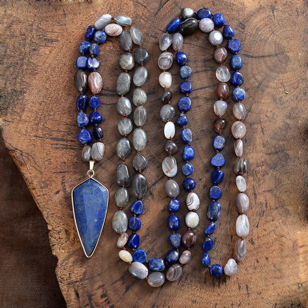 Nurturing Lapis Lazuli Necklace display