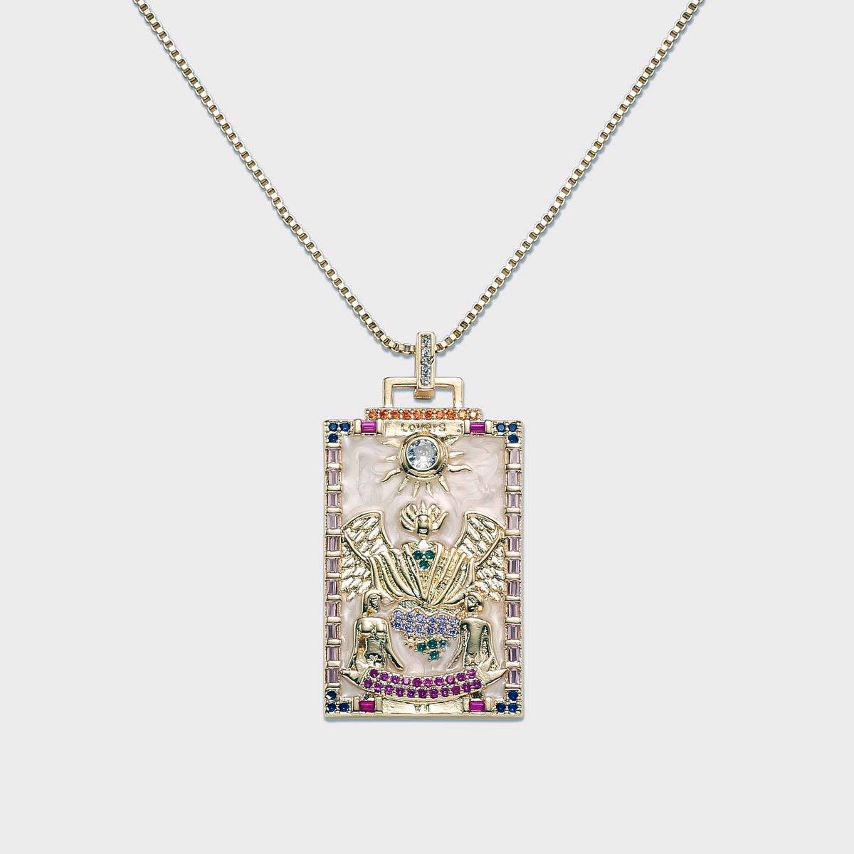 Bohemian Tarot Card Necklace Necklaces