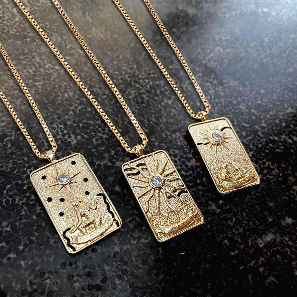 Classic Tarot Card Necklace Necklaces