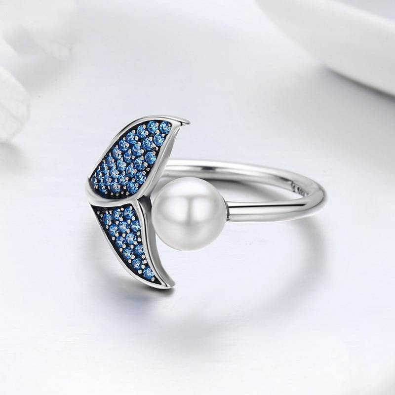 Silver Mermaid Tail Ring Rings