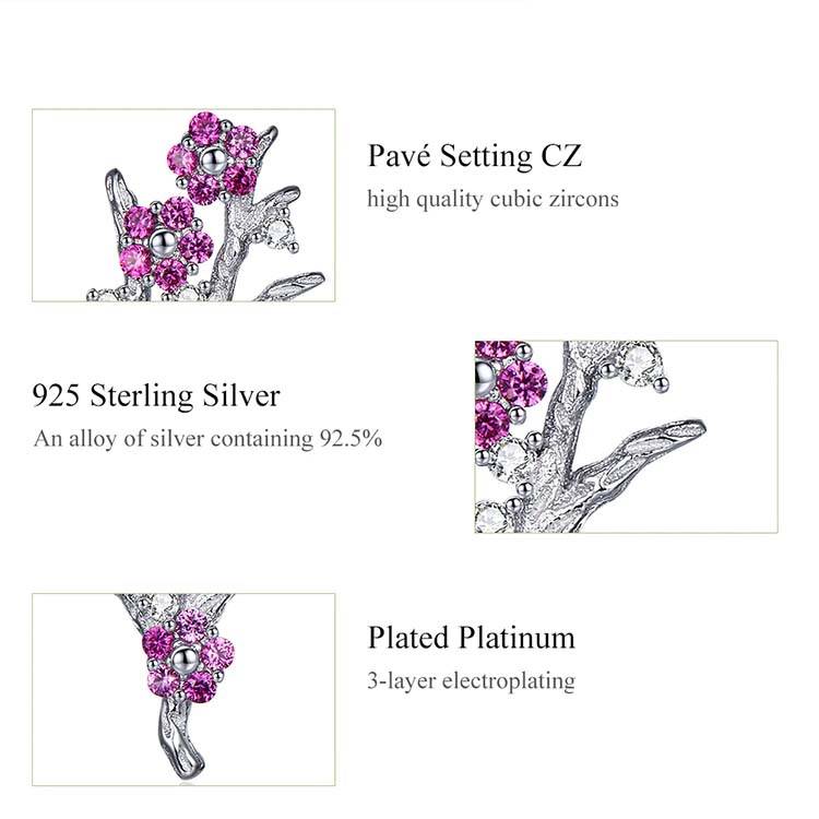 Blooming Plum Blossom Earrings Earrings